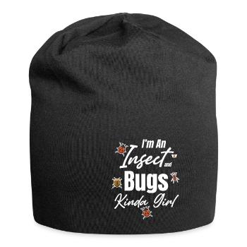 Ich Bin Eine Art Insekten- Und Käfermädchen, - Jersey-Beanie - Schwarz - Vorne
