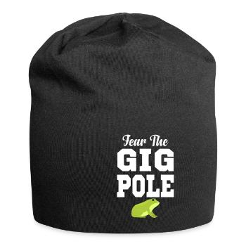 Fear The Gig Pole Frog Chasse Cottagecore Morel - Bonnet en jersey - noir - Devant