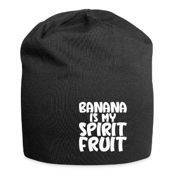 Banana Is My Spirit Fruit 3 - Jersey-Beanie - Schwarz - Vorne