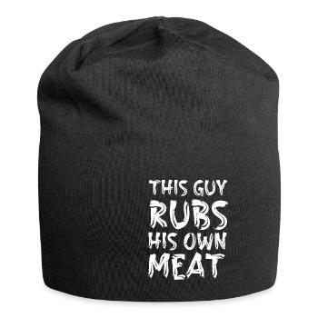 This Guy Rubs His Own Meat - Jersey-Beanie - Schwarz - Vorne