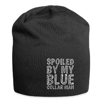 Spoiled By My Blue Collar Man 7 - Jersey-Beanie - Schwarz - Vorne