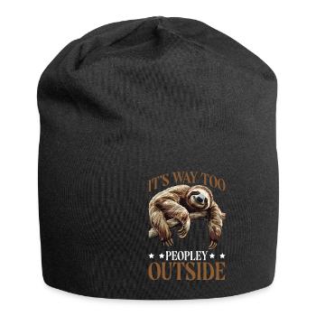 It's Way Too Peopley Outside 2 - Jersey-Beanie - Schwarz - Vorne