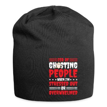 CEO Of Ghosting When Stressed Or Overwhelmed 2 - Jersey-Beanie - Schwarz - Vorne