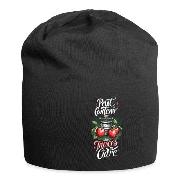 Peut Contenir des Traces de Cidre Cider Fun - Bonnet en jersey - noir - Devant