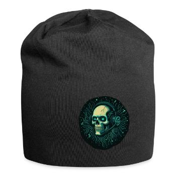 Gamer Skull - TechGaming Totenkopf - Jersey-Beanie - Schwarz - Vorne