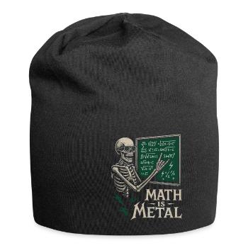 Mathe Ist Metal Skelett Tafel Rock - Jersey-Beanie - Schwarz - Vorne