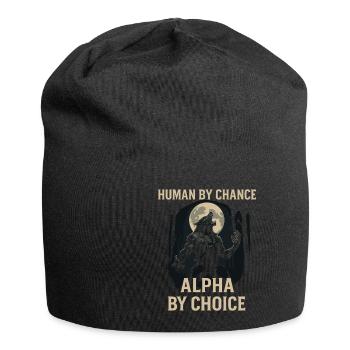Humain par hasard Alpha de votre choix - Bonnet en jersey - noir - Devant