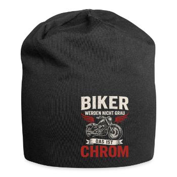 Biker Spruch – Das ist Chrom - Jersey-Beanie - Schwarz - Vorne