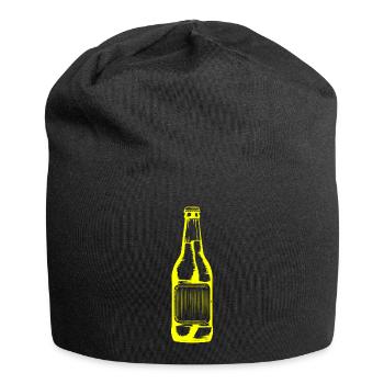 Bierflasche Bier - Jersey-Beanie - Schwarz - Vorne