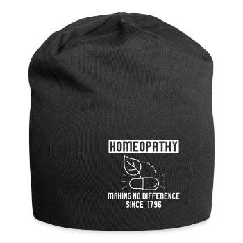 L’homéopathie ne fait aucune différence - Bonnet en jersey - noir - Devant