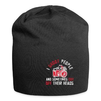 Fotografen Spruch Hobby Fotograf - Jersey-Beanie - Schwarz - Vorne
