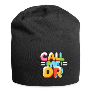 Call Me Dr 34 - Jersey Beanie - black - Front