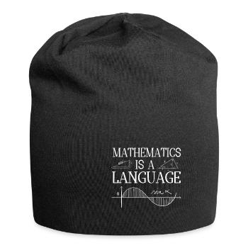 Lustiger Mathe Lehrer Spruch Mathematik - Jersey-Beanie - Schwarz - Vorne