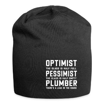Handwerker Installateur Spruch Klempner - Jersey-Beanie - Schwarz - Vorne
