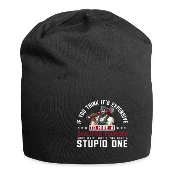 Handwerker Installateur Spruch Klempner - Jersey-Beanie - Schwarz - Vorne