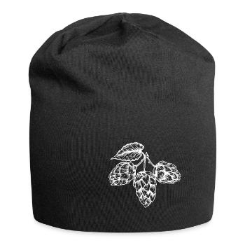 Hopfen Malz Bier Hefe Gärung Bier Herstellung Pils - Jersey-Beanie - Schwarz - Vorne