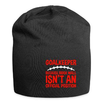 Because Brick Wall Isn't An Official Position 2 - Jersey-Beanie - Schwarz - Vorne