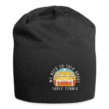 Lustiger Tischtennis Spruch Tischtennis - Jersey-Beanie - Schwarz - Vorne