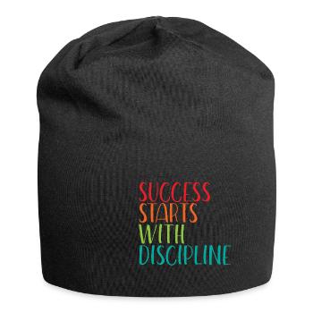 Success Starts With Discipline - Jersey Beanie - black - Front