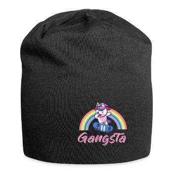 Lustiger Einhorn Spruch I Einhörner - Jersey-Beanie - Schwarz - Vorne