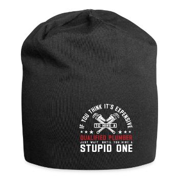 Handwerker Installateur Spruch Klempner - Jersey-Beanie - Schwarz - Vorne