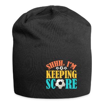 Chut, je garde le score 10 - Bonnet en jersey - noir - Devant