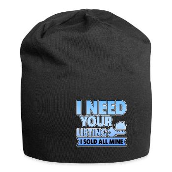 J’ai besoin de votre annonce, j’ai vendu tout le mien 4 - Bonnet en jersey - noir - Devant