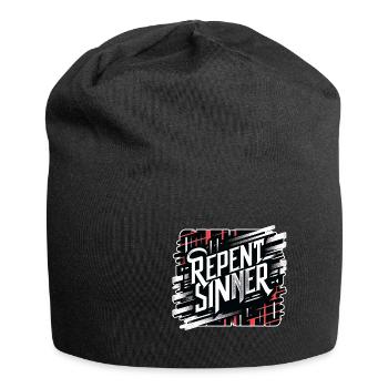 Repent Sinner 18 - Jersey Beanie - black - Front