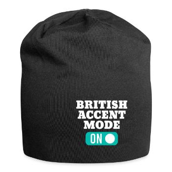 British accent mode for native English - Jersey Beanie - black - Front