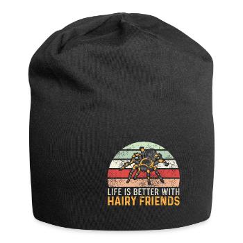 Hairy Friends Friendly Guy Gift - Jersey Beanie - black - Front