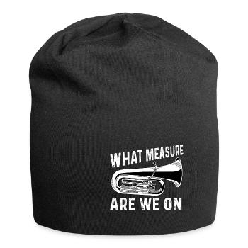 Which measure orchestra member gift - Jersey Beanie - black - Front