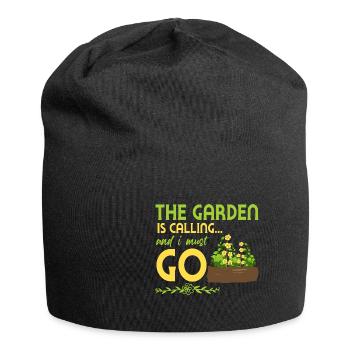 Garten Motiv Gärtner & Gärtnerin Spruch - Jersey-Beanie - Schwarz - Vorne