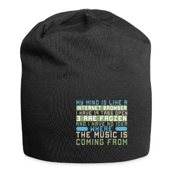 Lustiger Informatiker Spruch, Informatik - Jersey-Beanie - Schwarz - Vorne