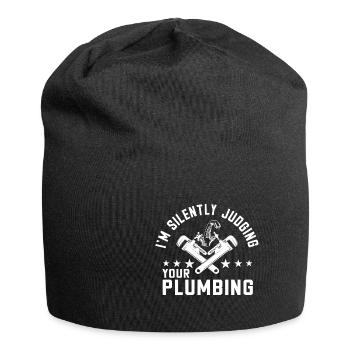Handwerker Installateur Spruch Klempner - Jersey-Beanie - Schwarz - Vorne