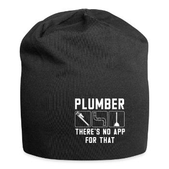 Handwerker Installateur Spruch Klempner - Jersey-Beanie - Schwarz - Vorne