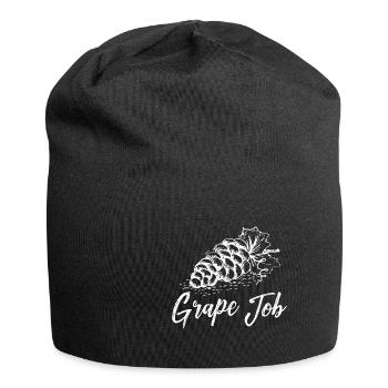 Winzer Wein Spruch für Weinliebhaber - Jersey-Beanie - Schwarz - Vorne