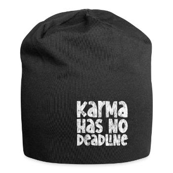 Karma Has No Deadline 3 - Jersey-Beanie - Schwarz - Vorne