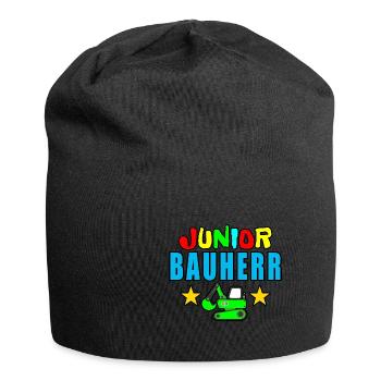 Junior Bauherr - Jersey-Beanie - Schwarz - Vorne