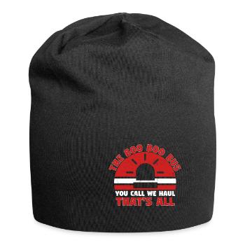 Boo Bus You Call We haul Thats All - Jersey Beanie - black - Front