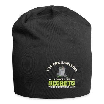 Putzfrau Spruch Reinigungskraft Putzfee - Jersey-Beanie - Schwarz - Vorne