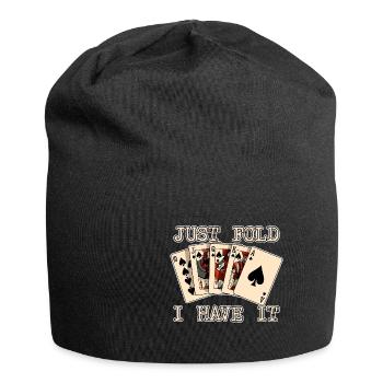 Juste plier je l’ai 2 - Bonnet en jersey - noir - Devant