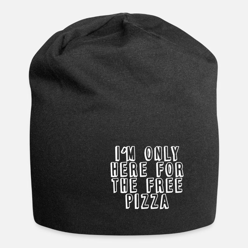 I'm Only Here For The Free Pizza - Jersey-Beanie - Schwarz