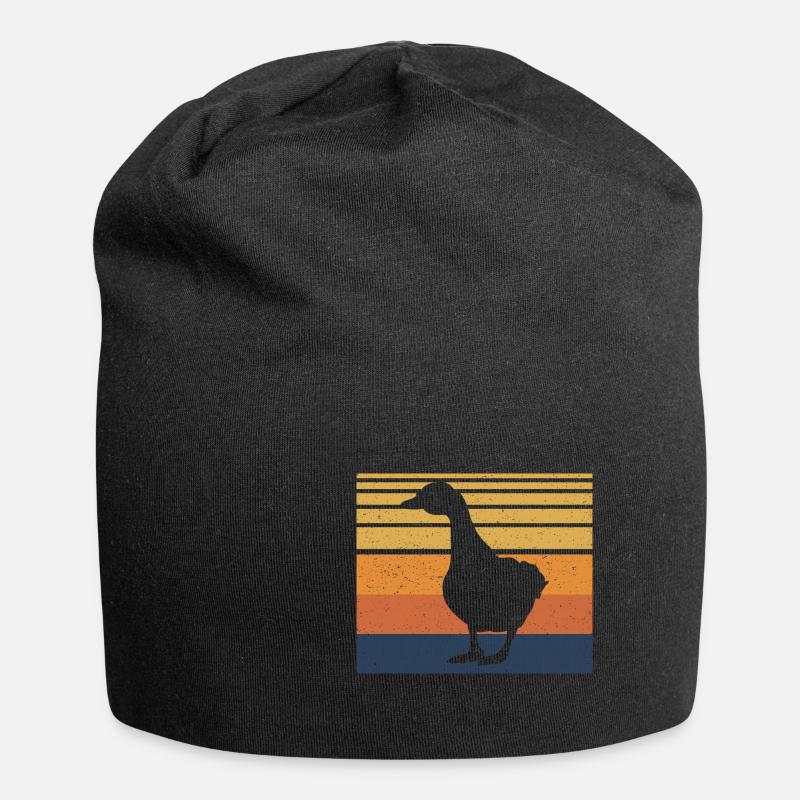 Ente - Jersey-Beanie - Schwarz