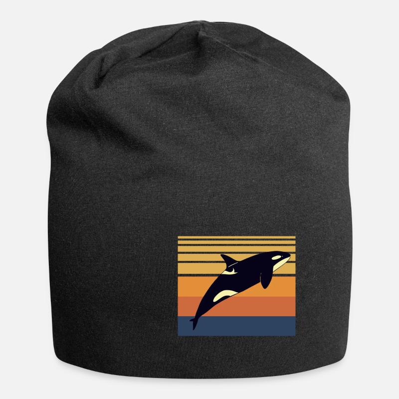Orca - Jersey-Beanie - Schwarz