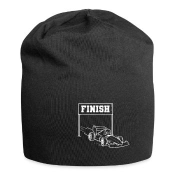 Rennauto Champion Gift - Jersey-Beanie - Schwarz - Vorne