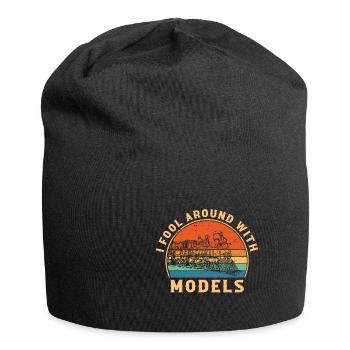 Lokführer Bahn Design I Model Eisenbahn - Jersey-Beanie - Schwarz - Vorne