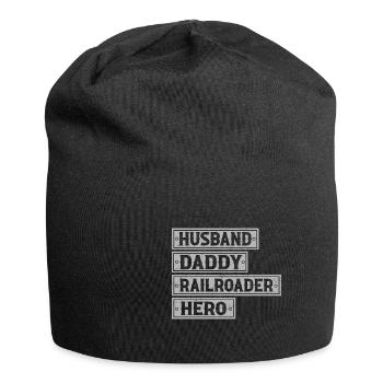 Lokführer Bahn Design I Model Eisenbahn - Jersey-Beanie - Schwarz - Vorne