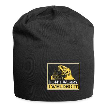 Schweißen Schweißer Spruch Schlosser - Jersey-Beanie - Schwarz - Vorne
