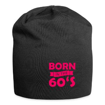 Années 60 Années 1960-1970 Naissance - Bonnet en jersey - noir - Devant