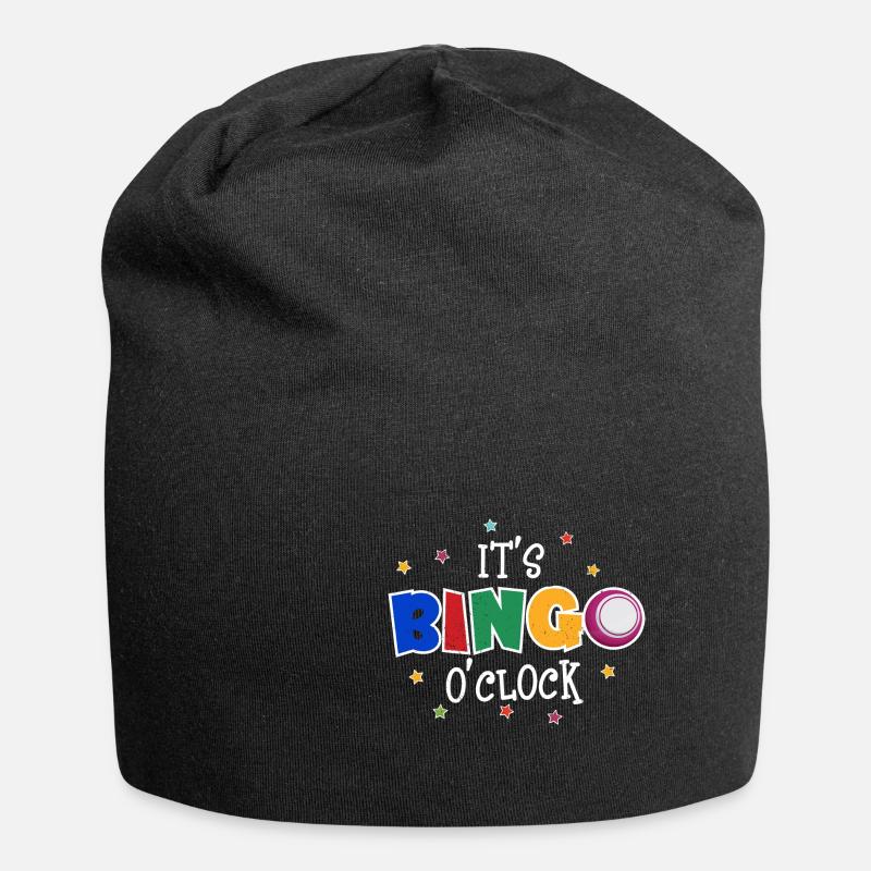 Bingo - Jersey-Beanie - Schwarz